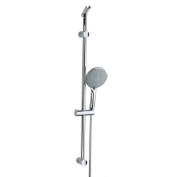 Optima Set de douche rond de 90 cm avec 2 supports et douchette à 3 fonctions BSSSK81