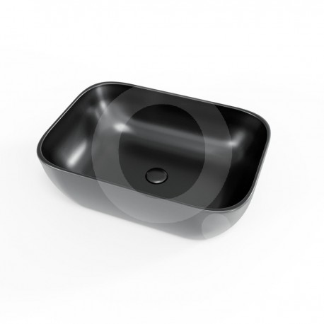 Vasque rectangulaire à poser noir mat Infinitio SATINF4532BKM de Swiss Aqua Technologies