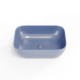 Vasque rectangulaire à poser bleu mat Infinitio SATINF4532BKM de Swiss Aqua Technologies