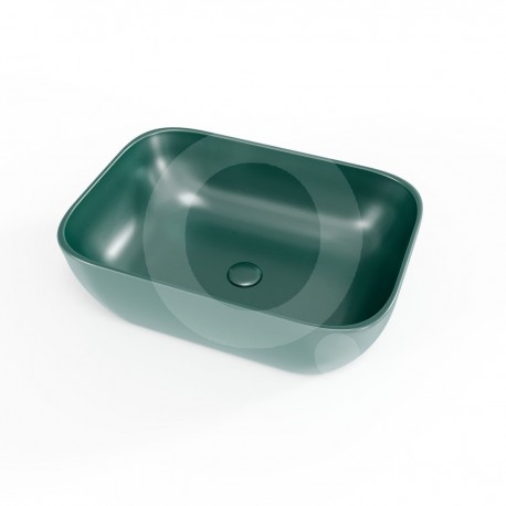Vasque rectangulaire à poser Vert mat Infinitio SATINF4532DGEM de Swiss Aqua Technologies