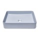 Vasque carrée à poser Bleu Mat 50x40 Infinitio SATINF5040DBLM de Swiss Aqua Technologies