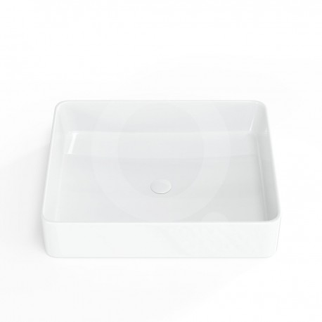 Vasque carrée à poser Blanc Brillant 50x40 Infinitio SATINF5040 de Swiss Aqua Technologies