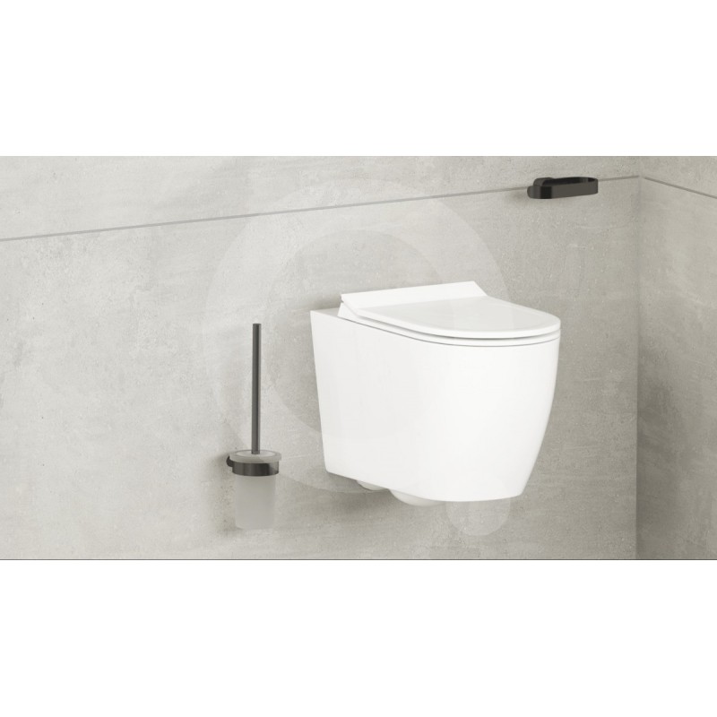 Accesorios Escobilla WC Simply R PVD SATDSIMR37GM negro de Swiss Aq