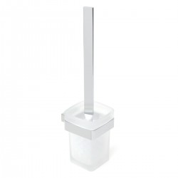 Brosse pour toilettes Simply S SATDSIMS37 Chrome/verre de Swiss Aqua Technologies