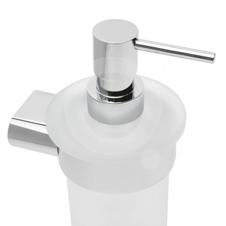 Dosificador Jabón liquido Simply R SATDEVOR99 cromo/vidrio de Swiss Aqua Technologies