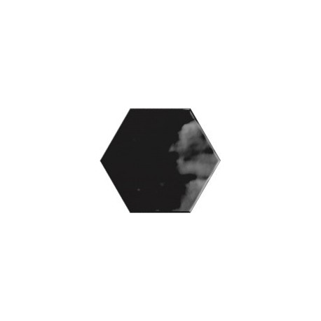 Geometry Black Hexagonal 15x17,3 Brillant Cerámica Ribesalbes