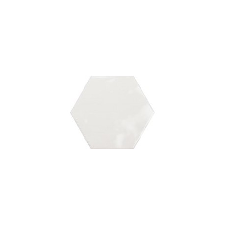 Geometry White Hexagonal 15x17,3 Brillo Cerámica Ribesalbes