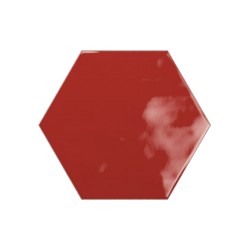 Geometry Red Hexagonal 15x17,3 Brillant Cerámica Ribesalbes
