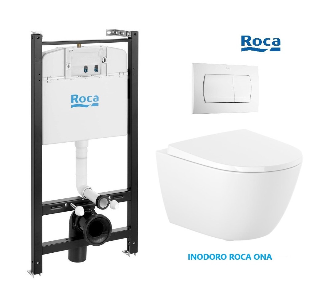 vestir Avanzar angustia Conjunto Roca: Cisterna Empotrada + WC Ona Rimless
