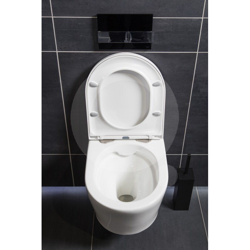 KIT RÉSERVOIR DE CHASSE D'EAU encastré SATAMSK WC avec Bouton Poussoir  Chrome brillant et vis - Queramic France