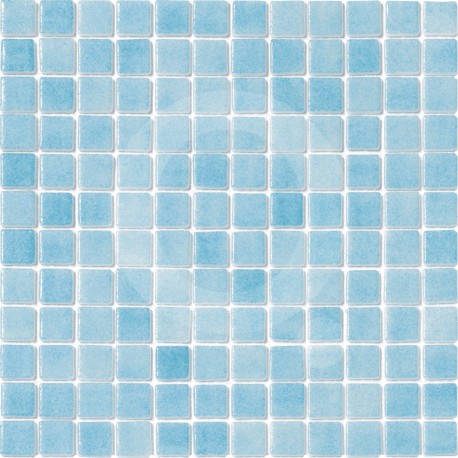 Niebla Azul Celeste Antideslizante 31,6x31,6 Mosaico Cristal
