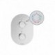 CR 063.00 Grifo termostático empotrable Chrome para baño / ducha con inversor