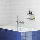 ES 022.10WV Monomando mural para bañera 150mm, sin juego, White Velvet