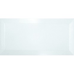 Ribesalbes Cerámica Bisel Blanco Brillo 7.5x15