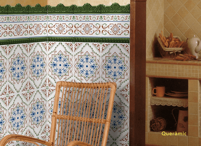 Azulejo sevillano en la cocina